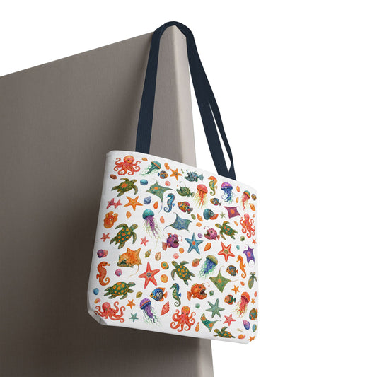 Ocean Oddities 18" × 18" Tote Bag