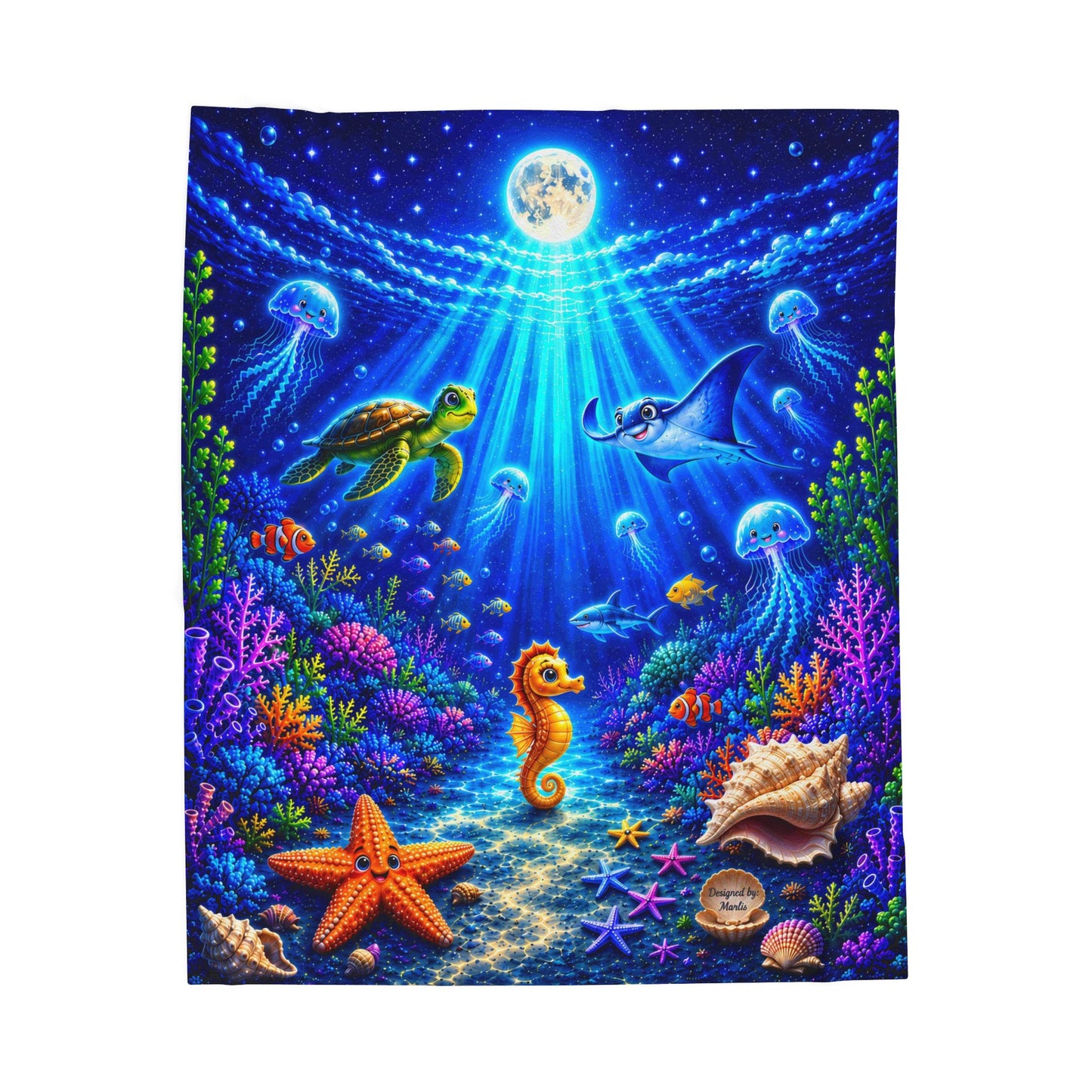 Ocean Friends Glo Nest — Immersive Seek-and-Find Blanket