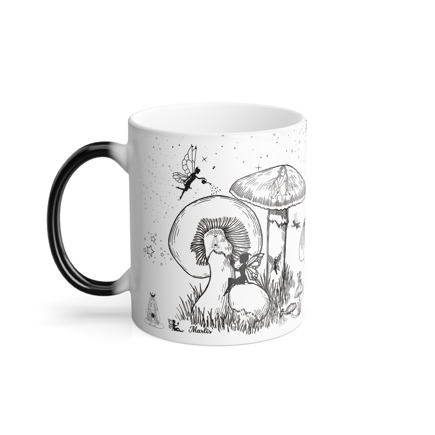 Fairies & Mushrooms Color Morphing Mug