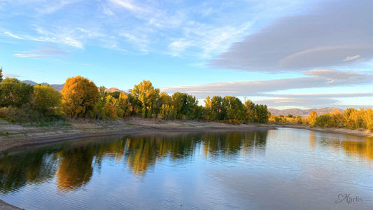 Reservoir Reflection · Idaho · Canvas