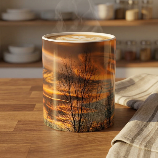 Idaho Lenticular Clouds Ceramic Mug - Sunset Landscape Photography