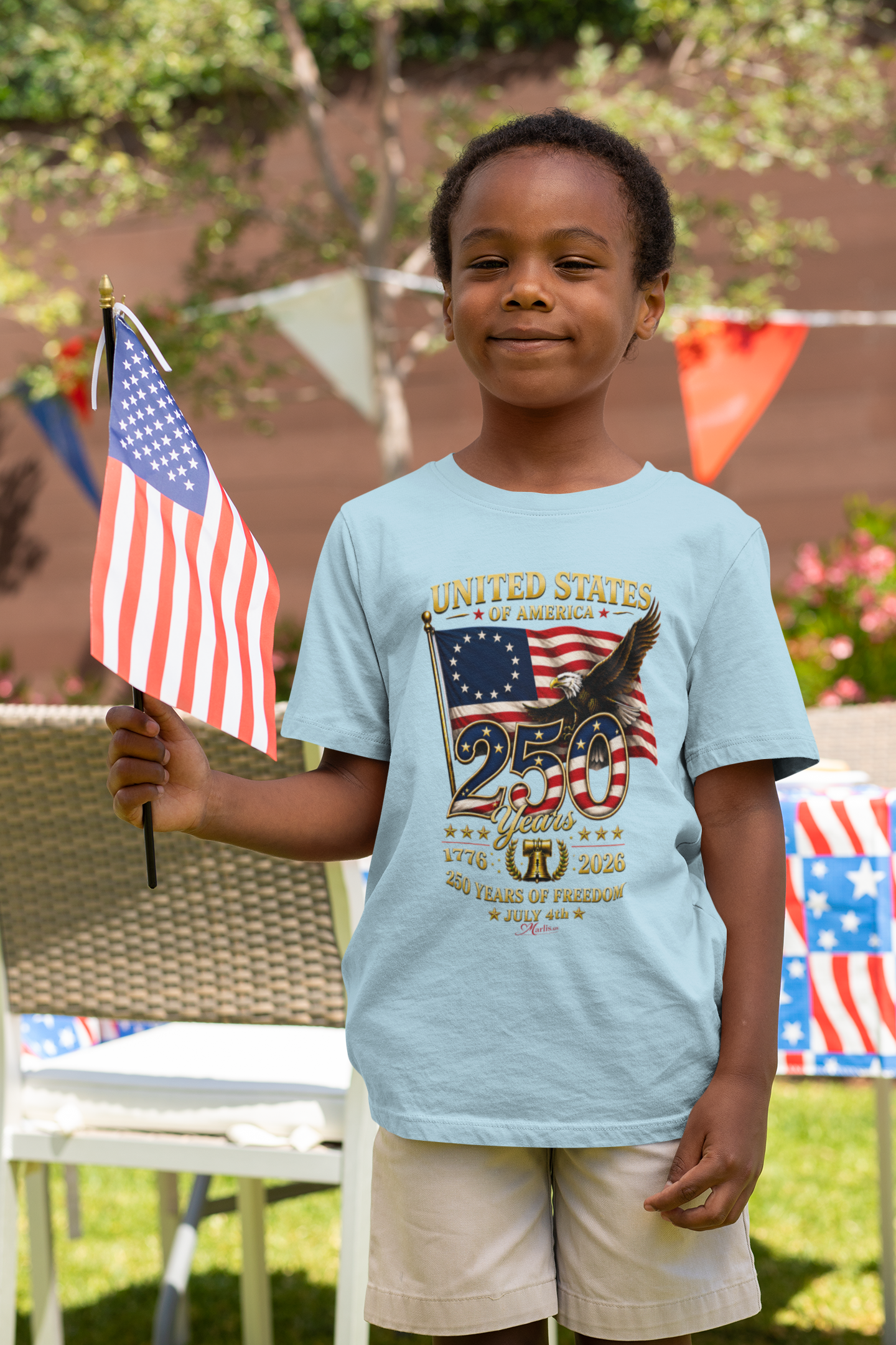 Kids Betsy Ross America 250 Graphic Tee