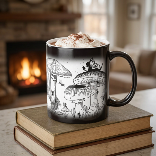 Fairies & Mushrooms Color Morphing Mug