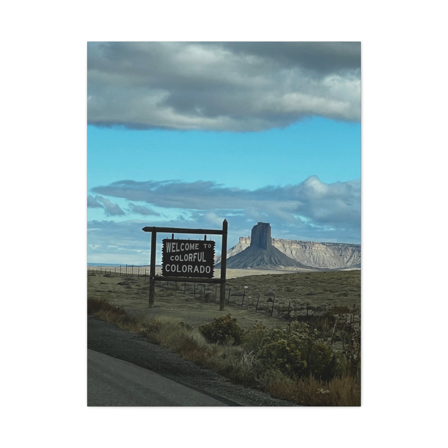 Chimney Rock Colorful Colorado Canvas Wall Art