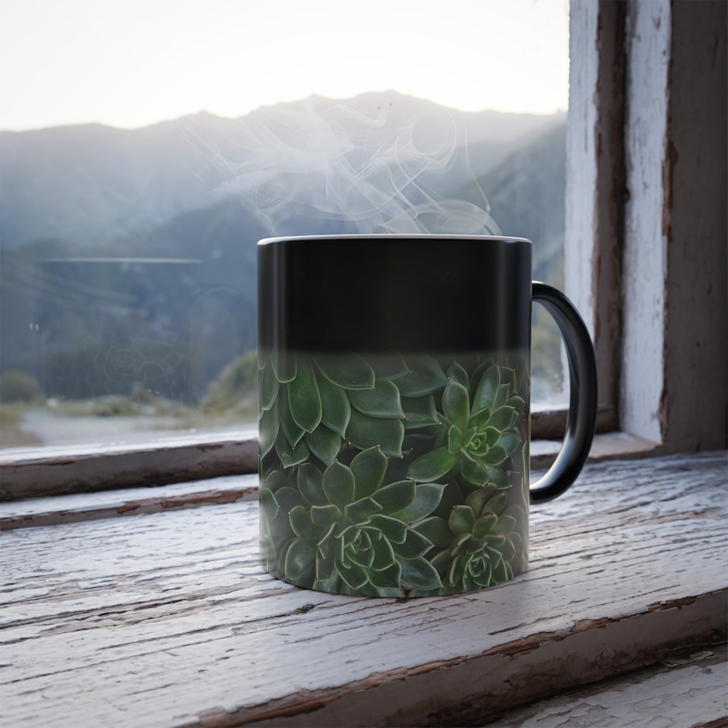 Hidden Succulents Color Morphing Mug