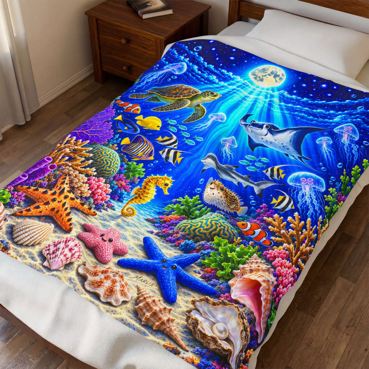 Ocean Friends Glo Nest™ — Immersive Seek-and-Find Blanket