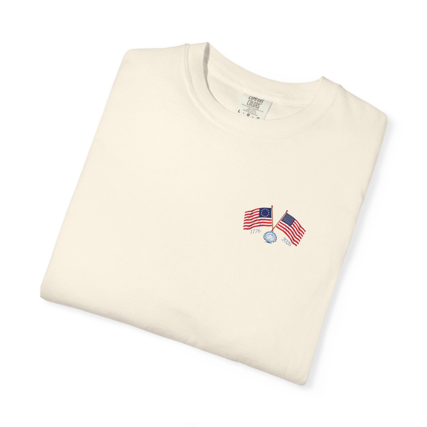 America 250 Sea to Shining Sea T-Shirt | Comfort Colors® 1717 Patriotic Graphic Tee | USA 1776-2026