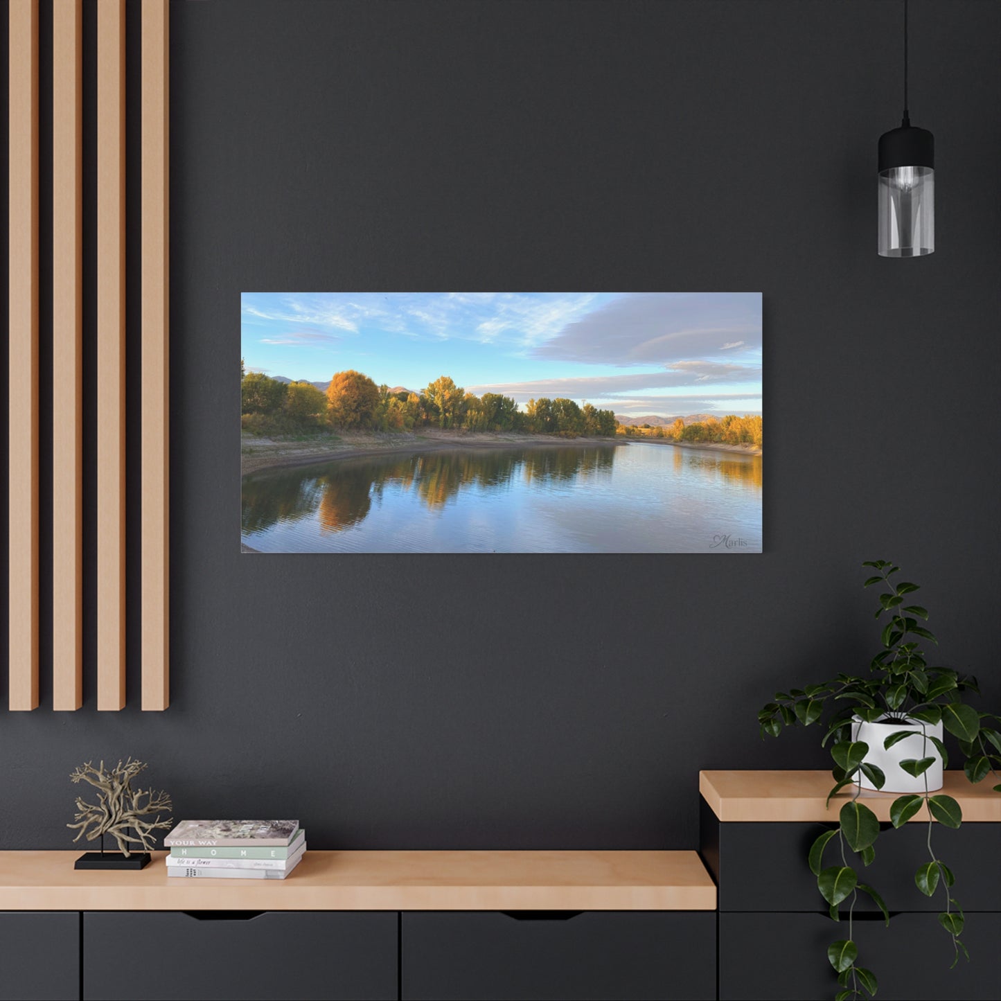 Reservoir Reflection · Idaho · Canvas