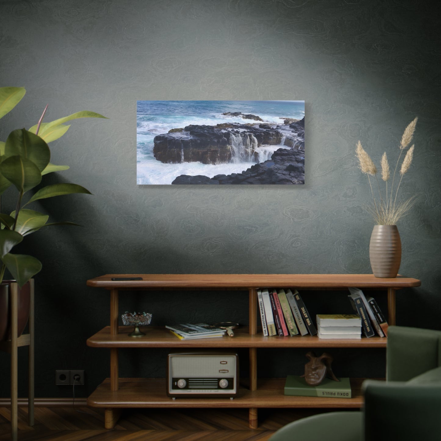 Pacific Volcano Kauai Hawaii Canvas Wall Art