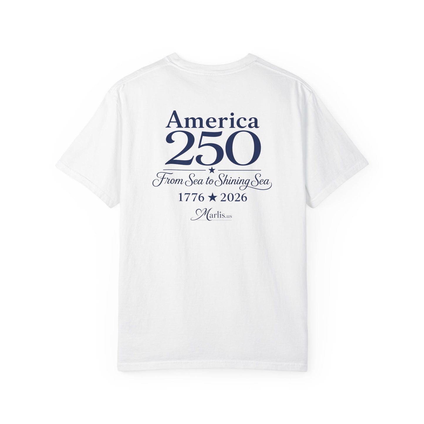 America 250 Sea to Shining Sea T-Shirt | Comfort Colors® 1717 Patriotic Graphic Tee | USA 1776-2026