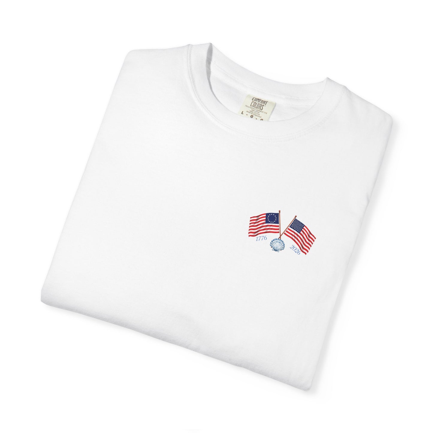 America 250 Sea to Shining Sea T-Shirt | Comfort Colors® 1717 Patriotic Graphic Tee | USA 1776-2026