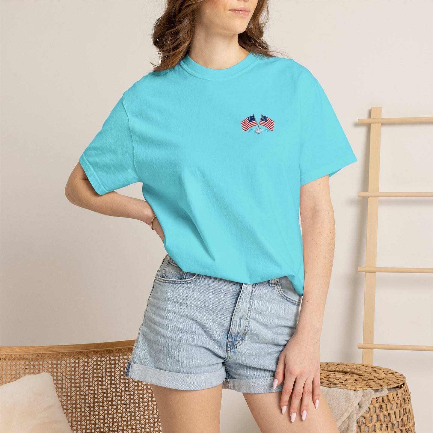 America 250 Sea to Shining Sea T-Shirt | Comfort Colors® 1717 Patriotic Graphic Tee | USA 1776-2026