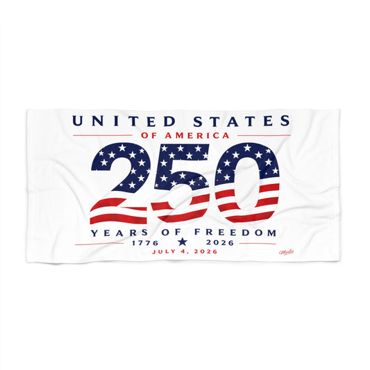 America 250 Patriotic Beach Towel