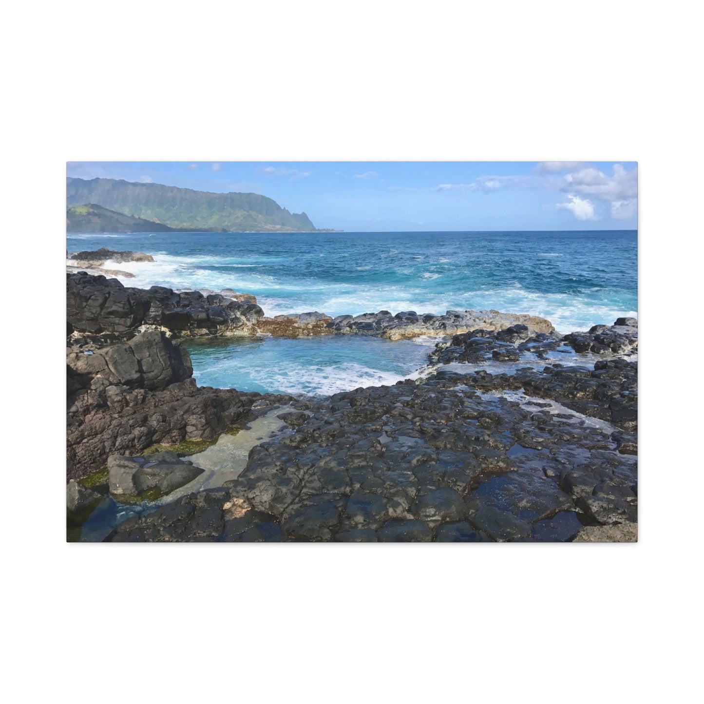 Queen's Bath Kauai Hawaii Canvas Wall Art