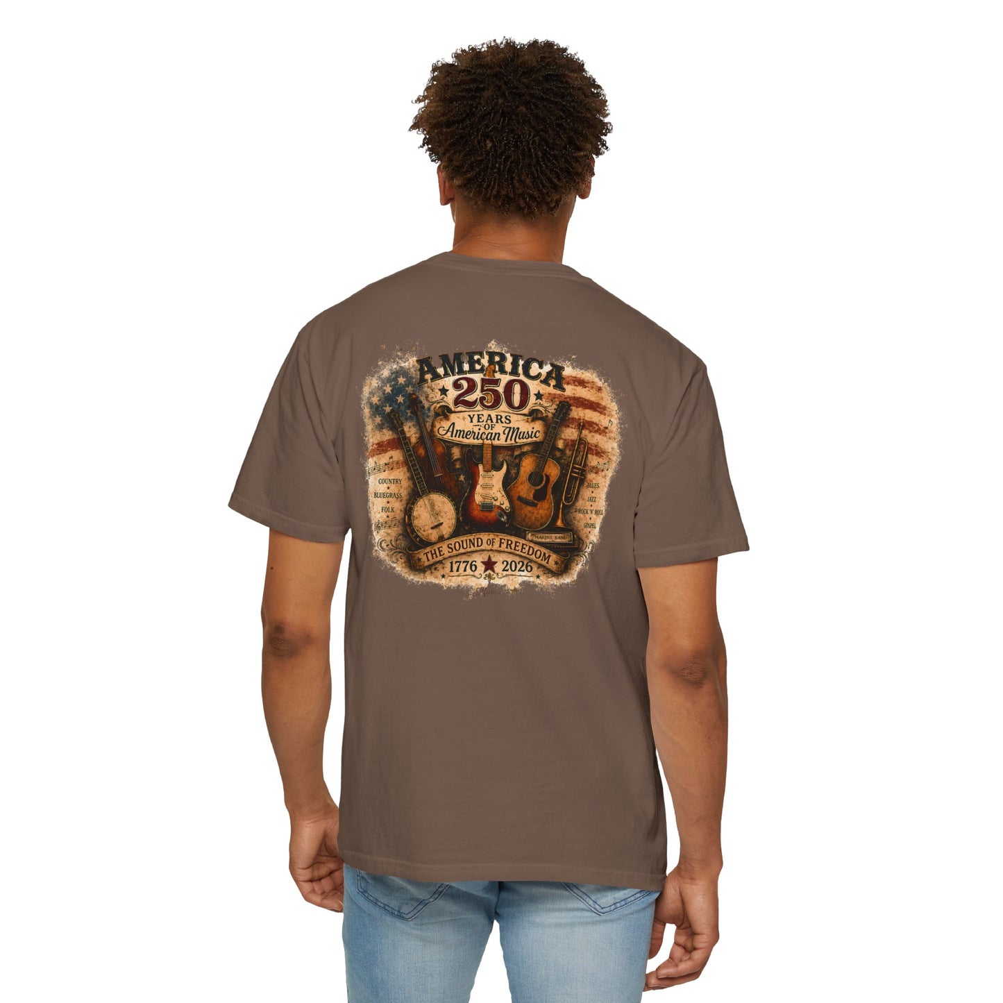 America 250 Sound of Freedom Unisex Garment-Dyed T-shirt