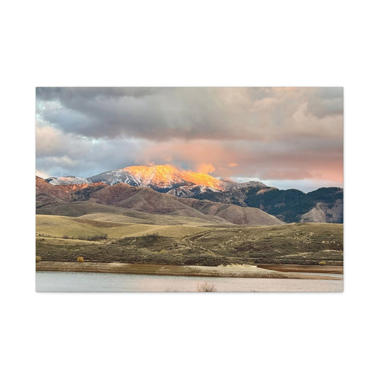 Between Places | Sunlit Mountain Lake | Canvas