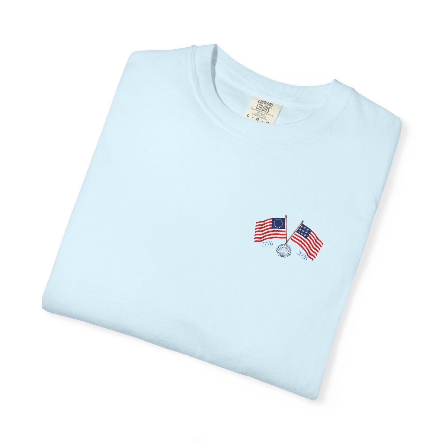 America 250 Sea to Shining Sea T-Shirt | Comfort Colors® 1717 Patriotic Graphic Tee | USA 1776-2026