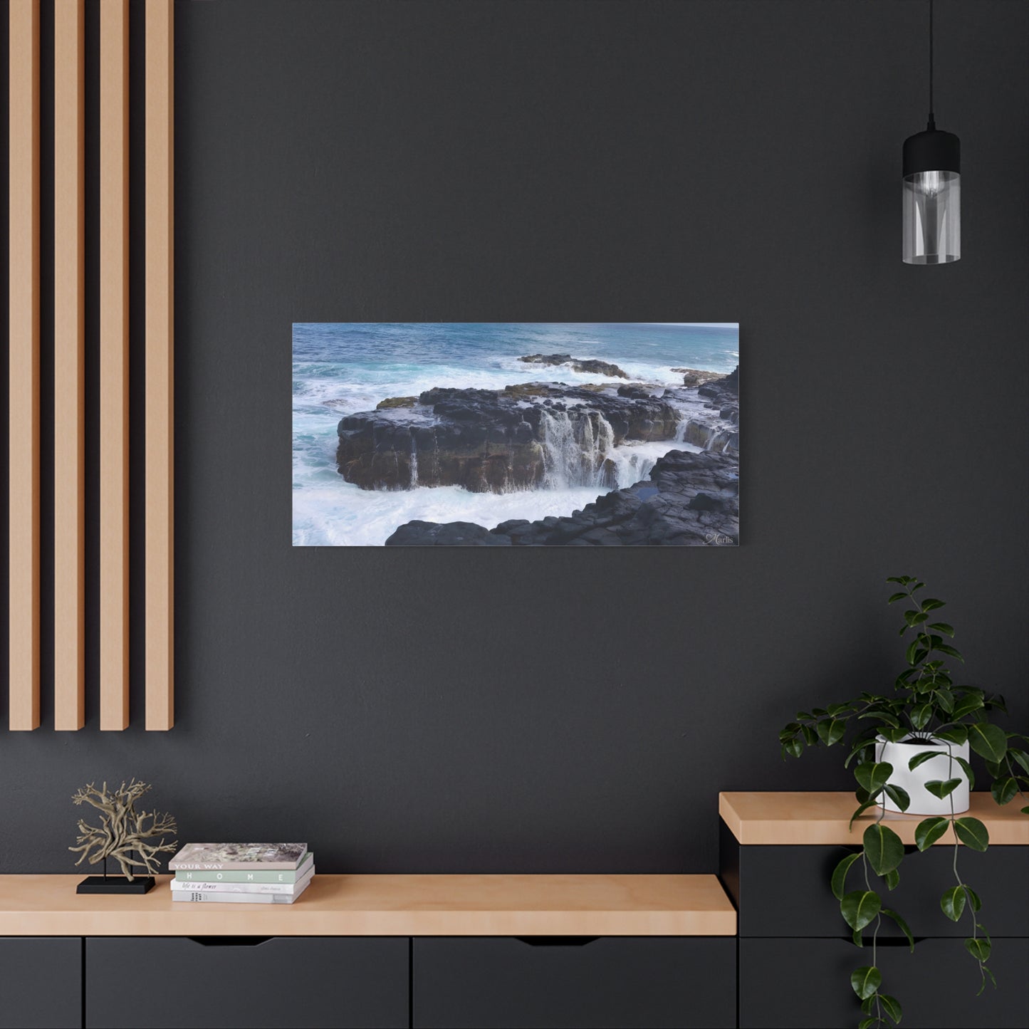 Pacific Volcano Kauai Hawaii Canvas Wall Art