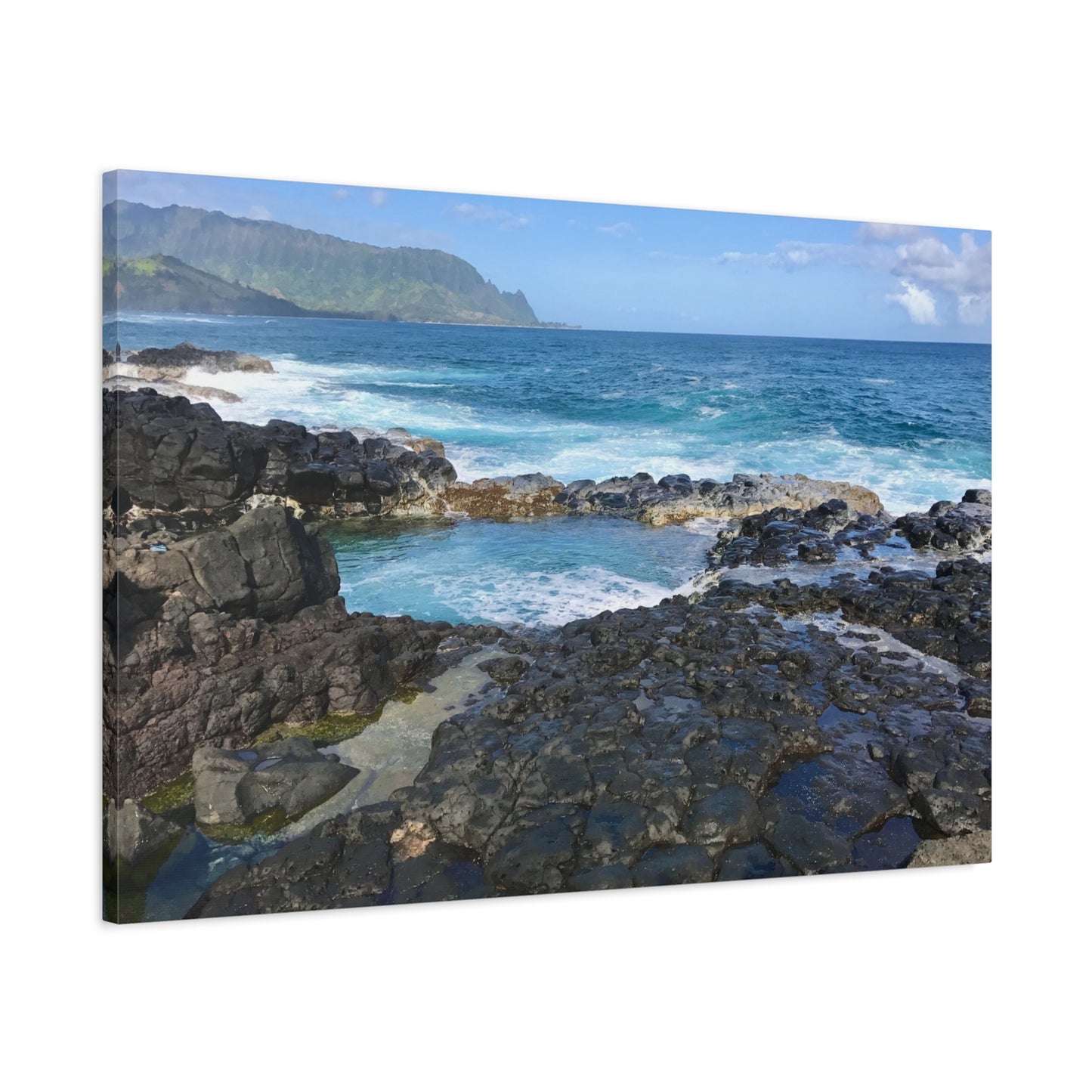 Queen's Bath Kauai Hawaii Canvas Wall Art