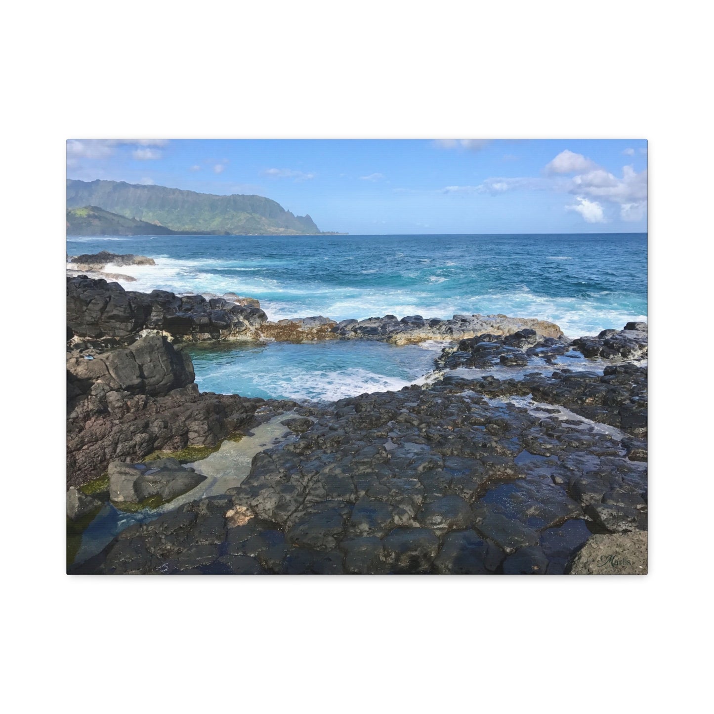 Queen's Bath Kauai Hawaii Canvas Wall Art