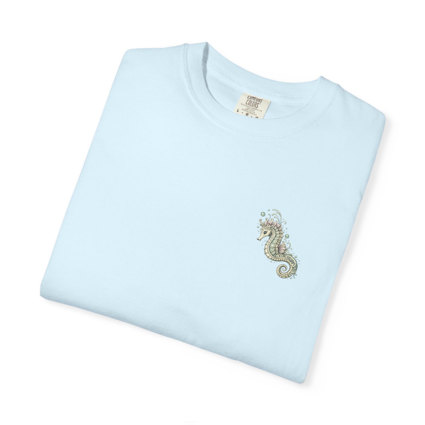 Seahorse Seashell Surf Graphic T-Shirt