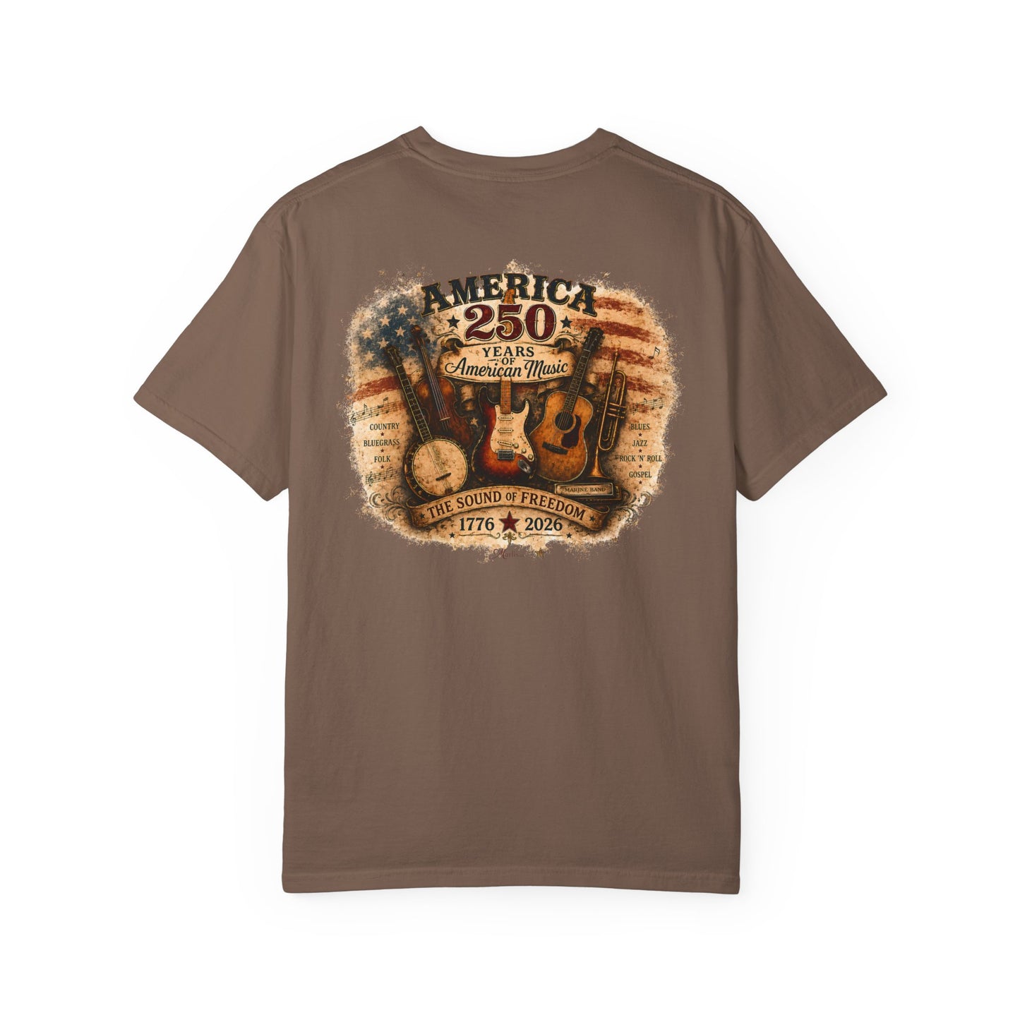 America 250 Sound of Freedom Unisex Garment-Dyed T-shirt