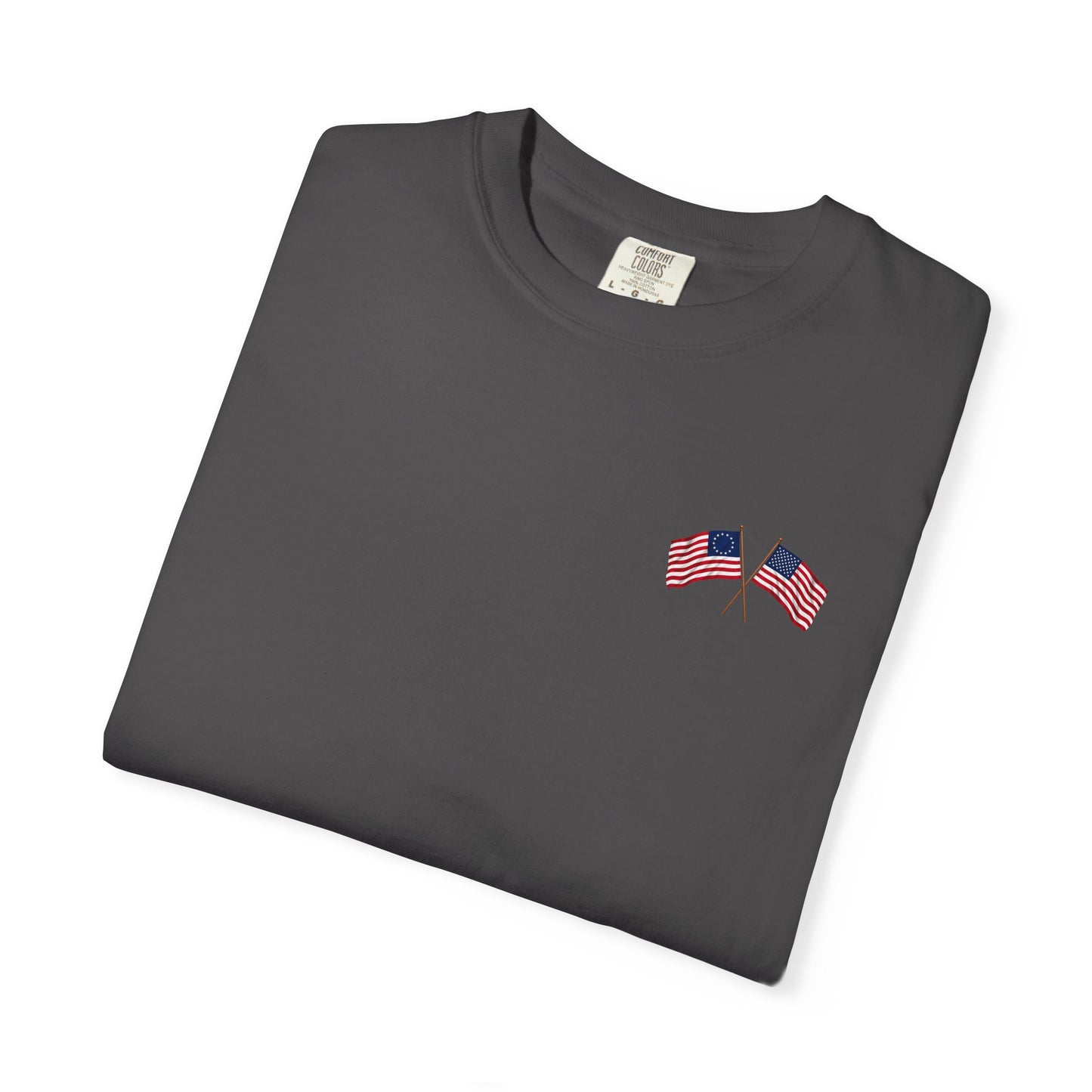 America 250 Anniversary Back & Chest Design Graphic Comfort Colors Tee