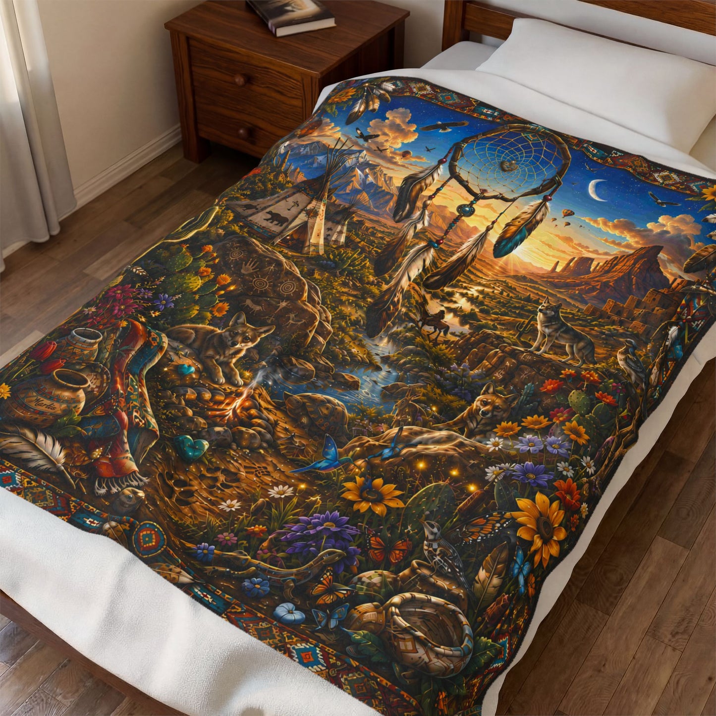 Southwestern Dream Nest — Immersive Seek-and-Find Blanket