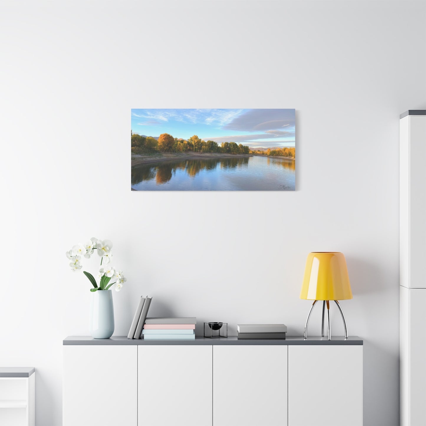 Reservoir Reflection · Idaho · Canvas
