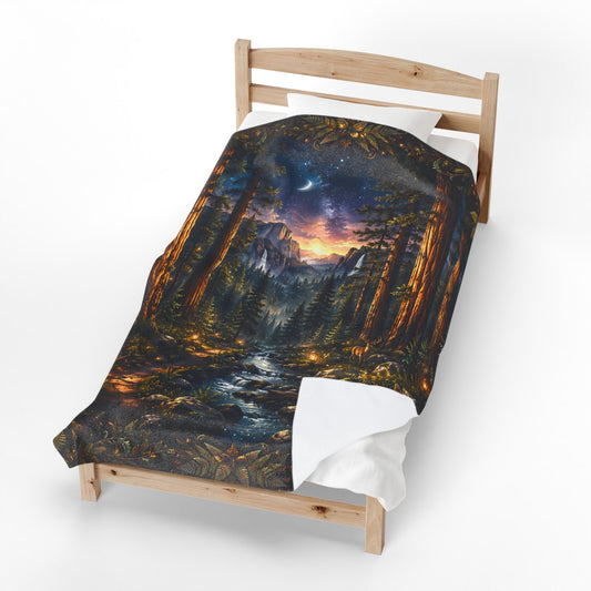 Sequoia National Park Nest Velveteen Blanket