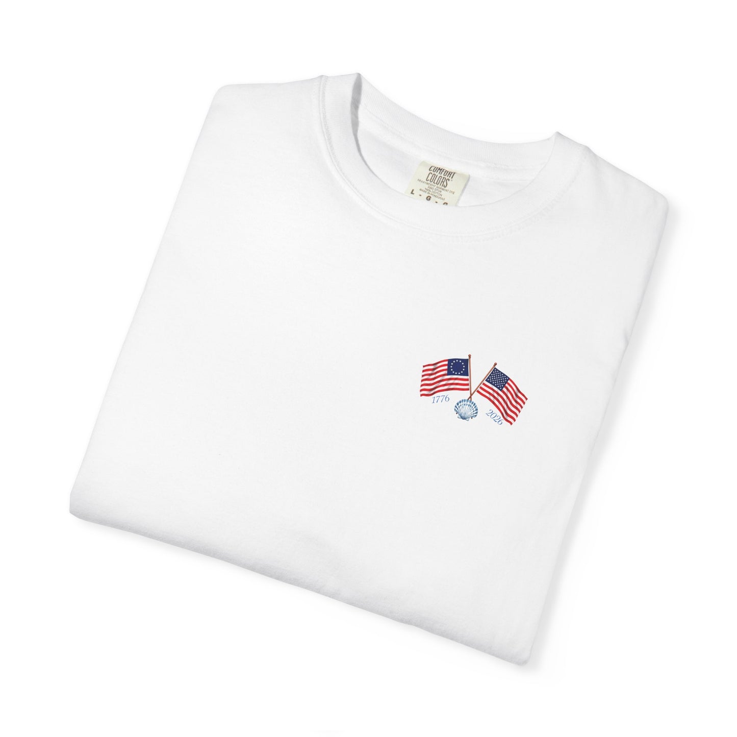 America 250 Sea to Shining Sea T-Shirt | Comfort Colors® 1717 Patriotic Graphic Tee | USA 1776-2026
