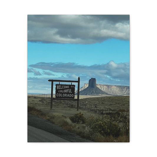 Chimney Rock Colorful Colorado Canvas Wall Art