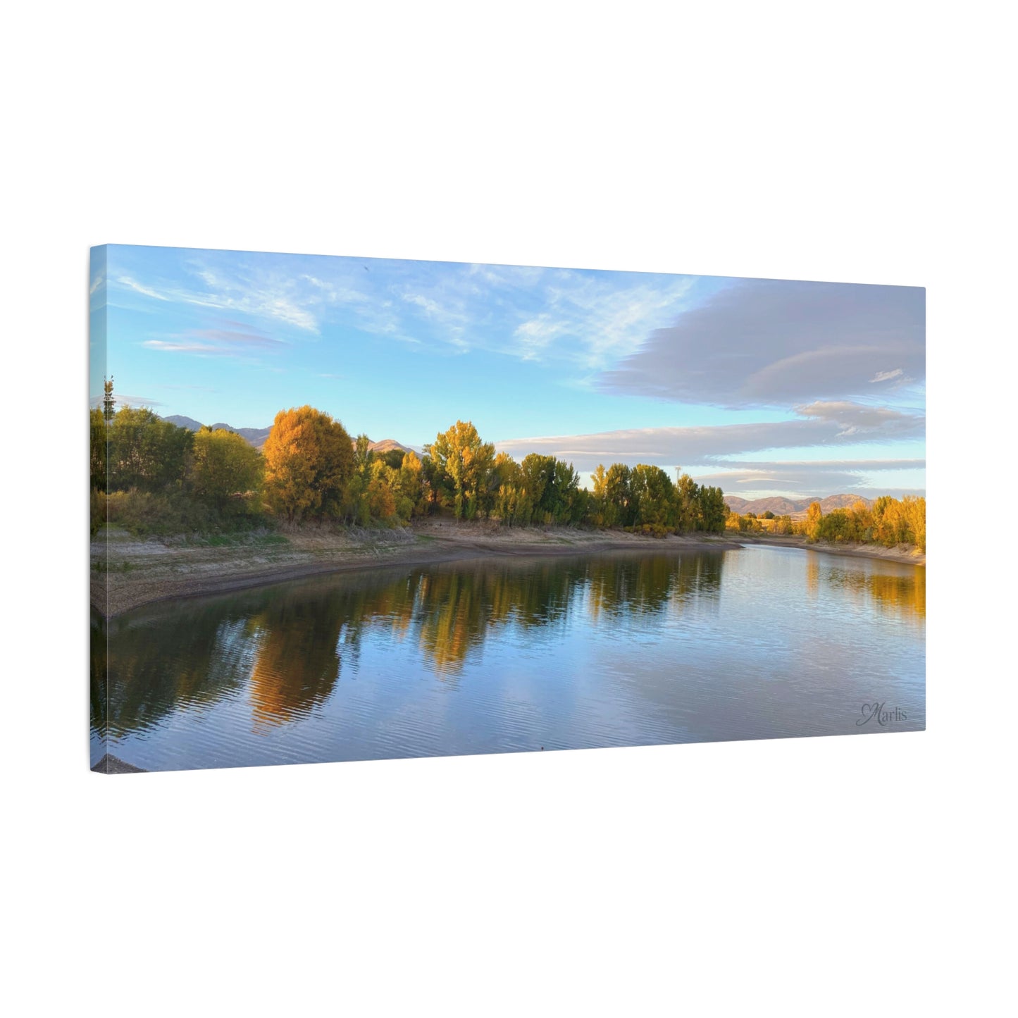 Reservoir Reflection · Idaho · Canvas