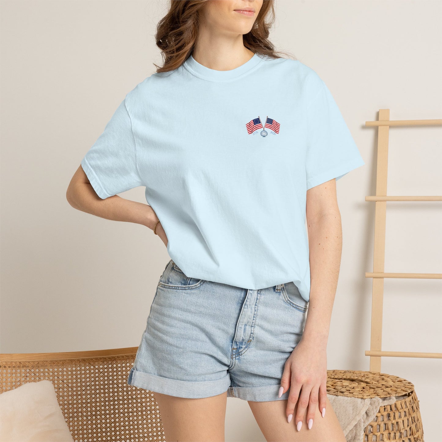 America 250 Sea to Shining Sea T-Shirt | Comfort Colors® 1717 Patriotic Graphic Tee | USA 1776-2026