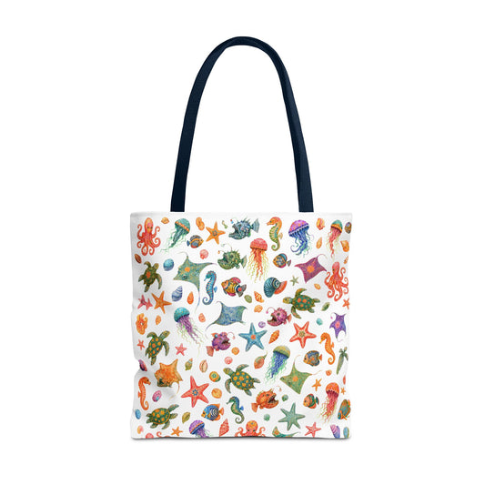 Ocean Oddities 18" × 18" Tote Bag
