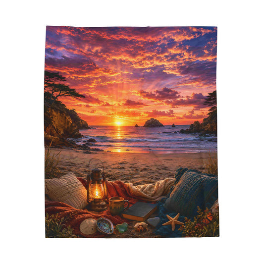 Pacific Sunset Nest™ —  Immersive Seek-and-Find Blanket