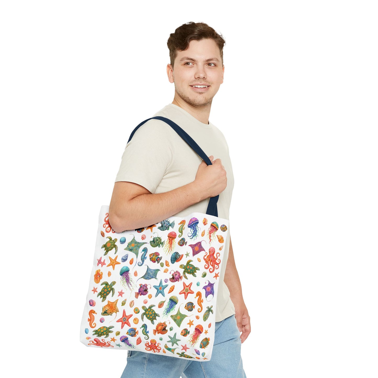 Ocean Oddities 18" × 18" Tote Bag