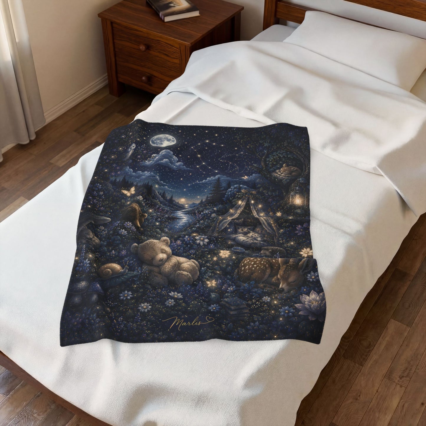 Sweet Dreams Nest Velveteen Blanket