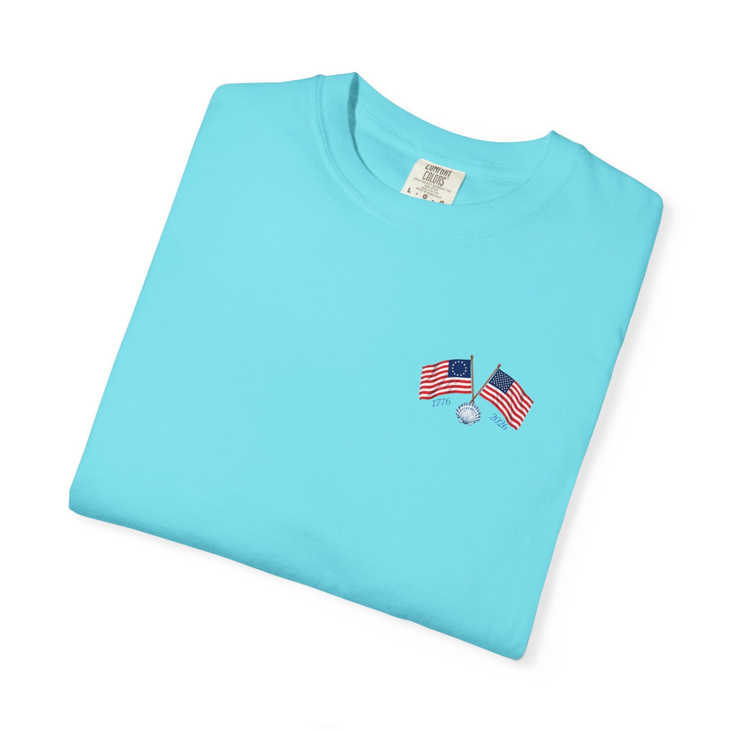 America 250 Sea to Shining Sea T-Shirt | Comfort Colors® 1717 Patriotic Graphic Tee | USA 1776-2026