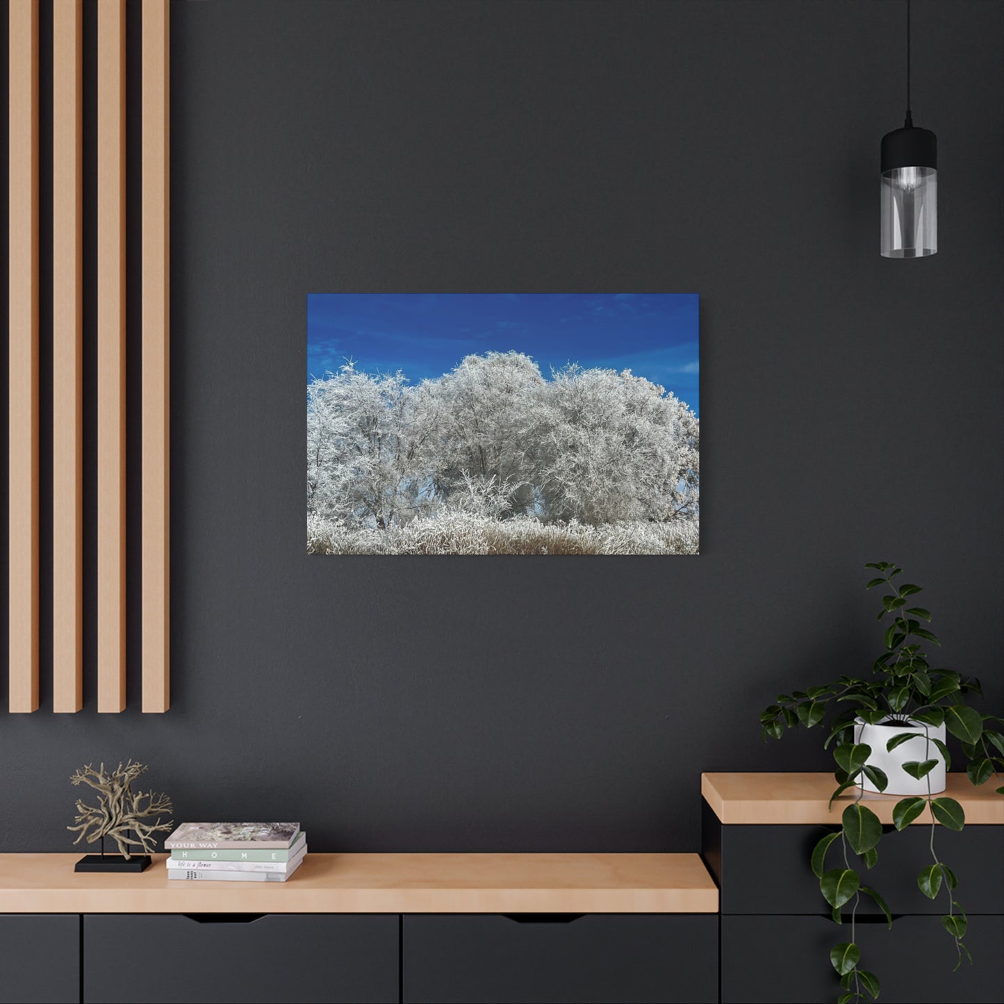 Frosted Tree Utah Canvas Wall Art