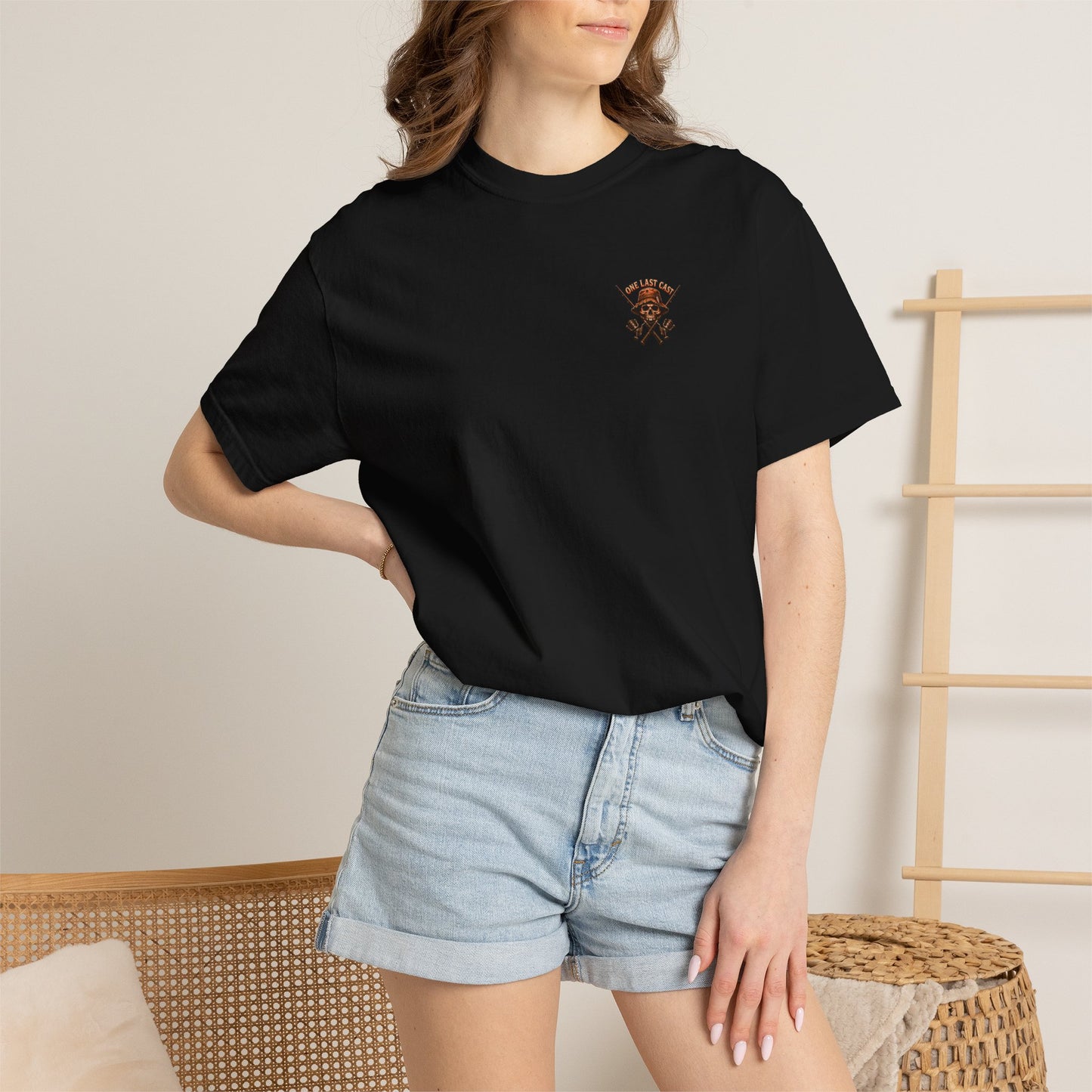 One Last Cast Fishing T-Shirt — Angler Sunset Graphic Tee