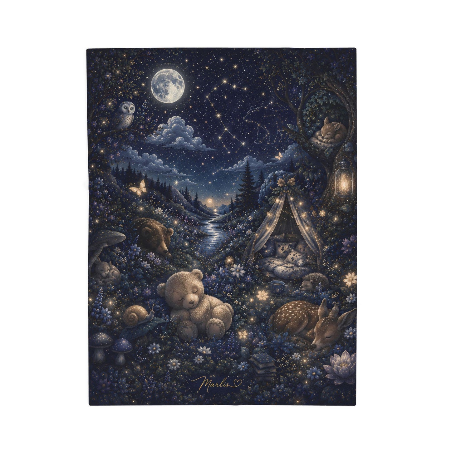 Sweet Dreams Nest Velveteen Blanket