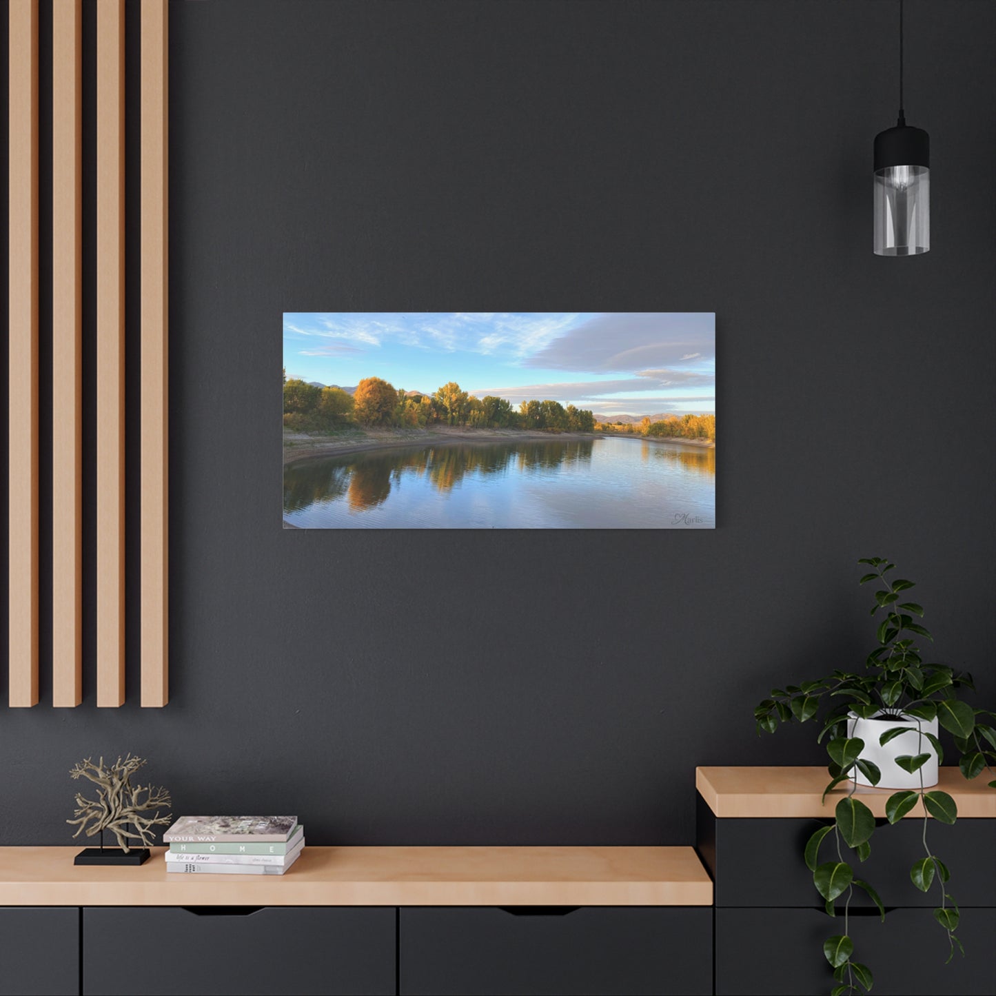 Reservoir Reflection · Idaho · Canvas