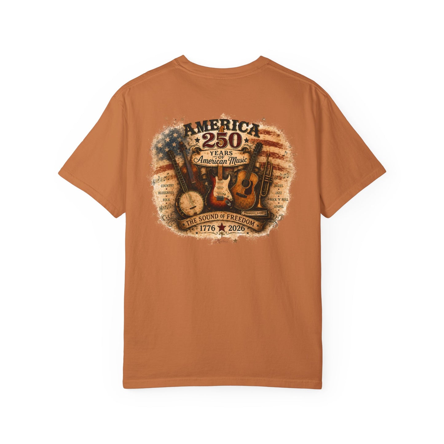 America 250 Sound of Freedom Unisex Garment-Dyed T-shirt