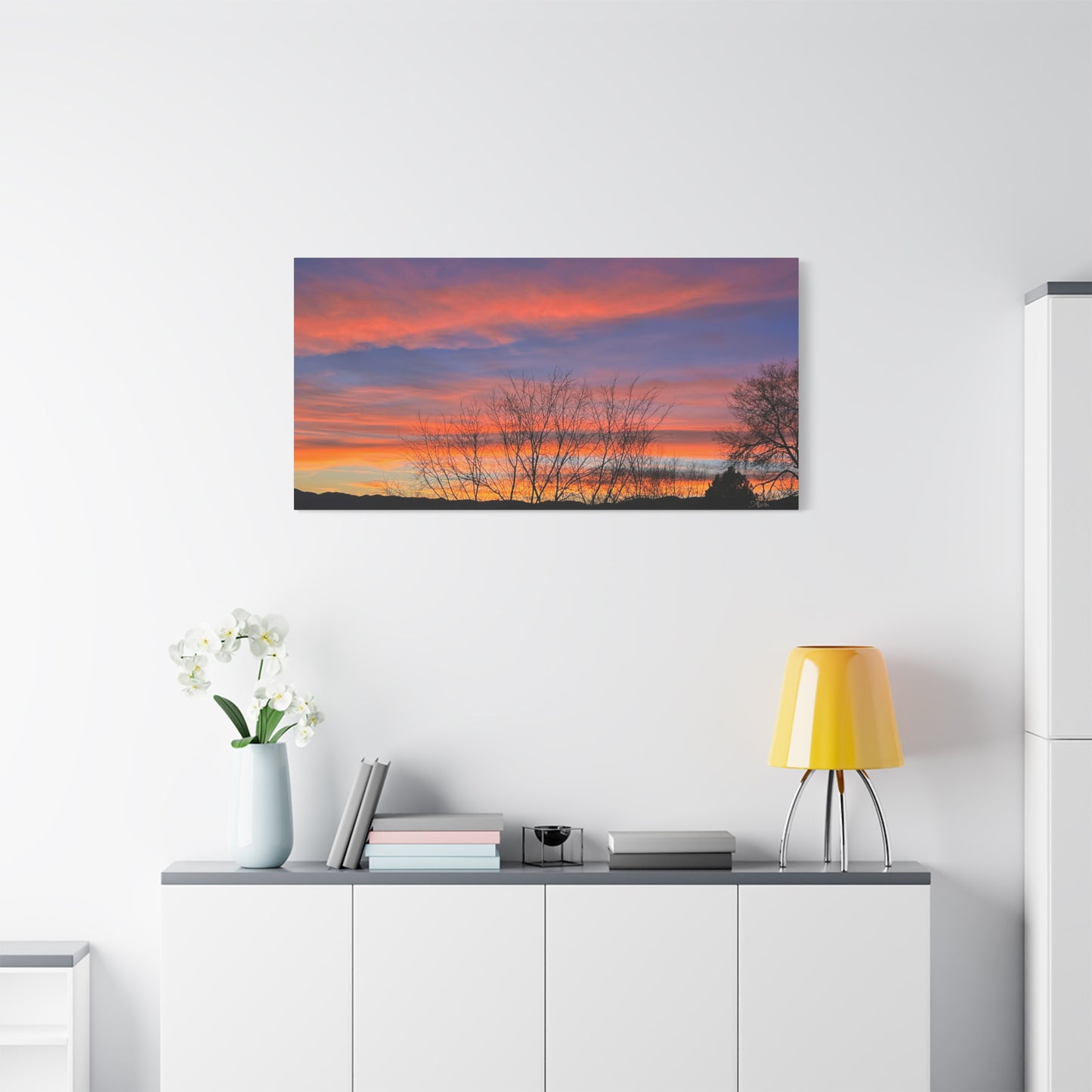 Sunset Silhouette · Idaho · Canvas