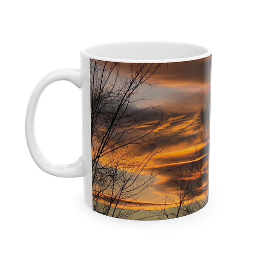 Idaho Lenticular Clouds Ceramic Mug - Sunset Landscape Photography