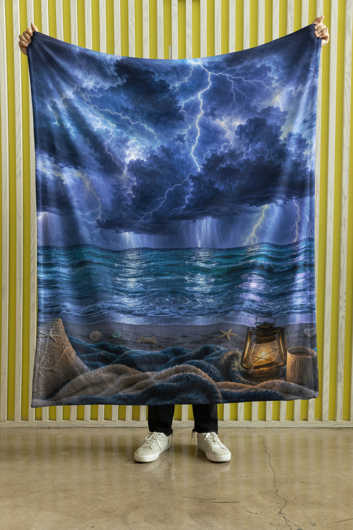 Atlantic Storm Nest — Immersive Seek-and-Find Blanket