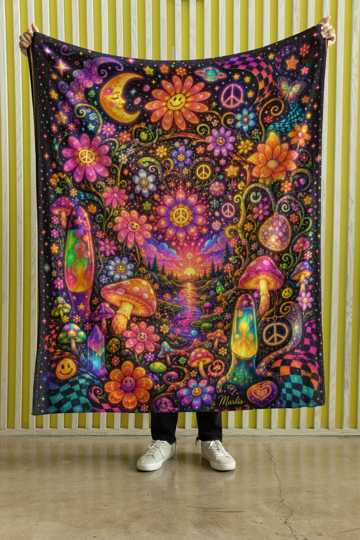 Peace, Love & Glo Nest — Immersive Seek-and-Find Blanket