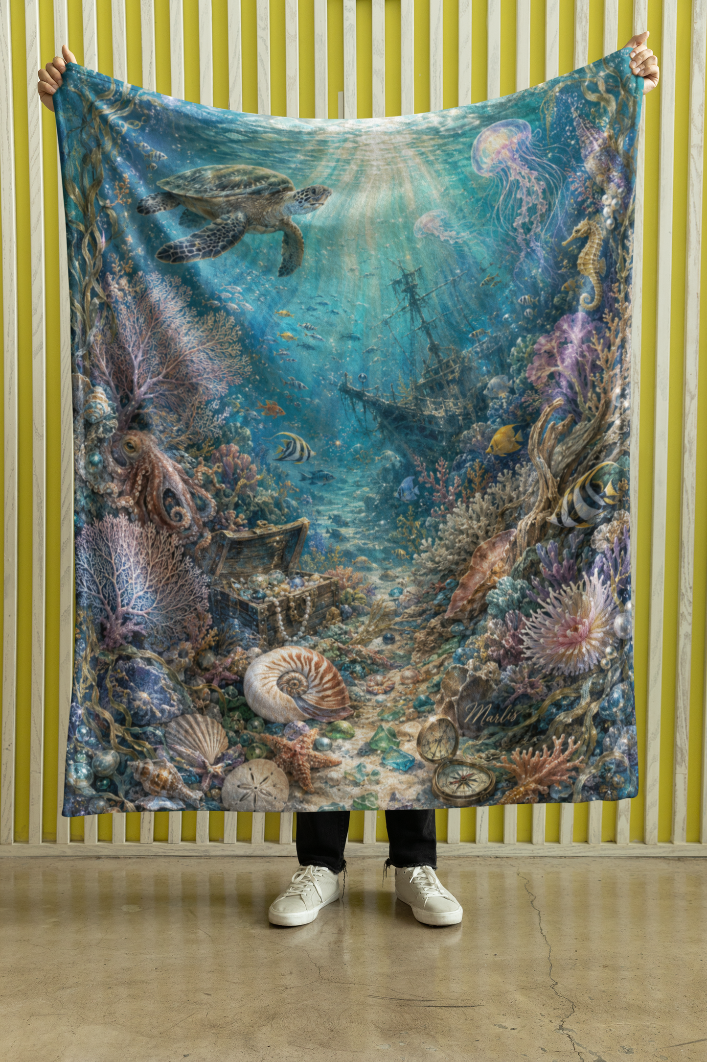 Sunken Treasure Nest — Oversized Immersive Seek-and-Find Blanket
